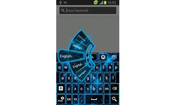 Blue Neon GO Keyboard Theme for Android - Download the APK from Habererciyes